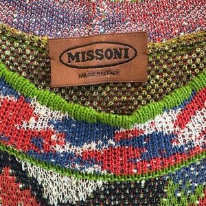 Vintage Missoni Multicolor Floral Knit Dress - Made in Italy - Size 2
